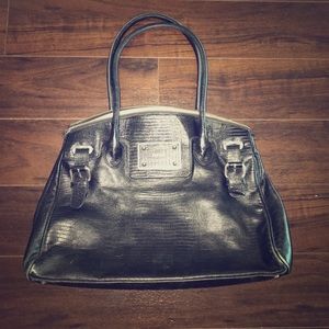 Prune- black bag, silver hardware